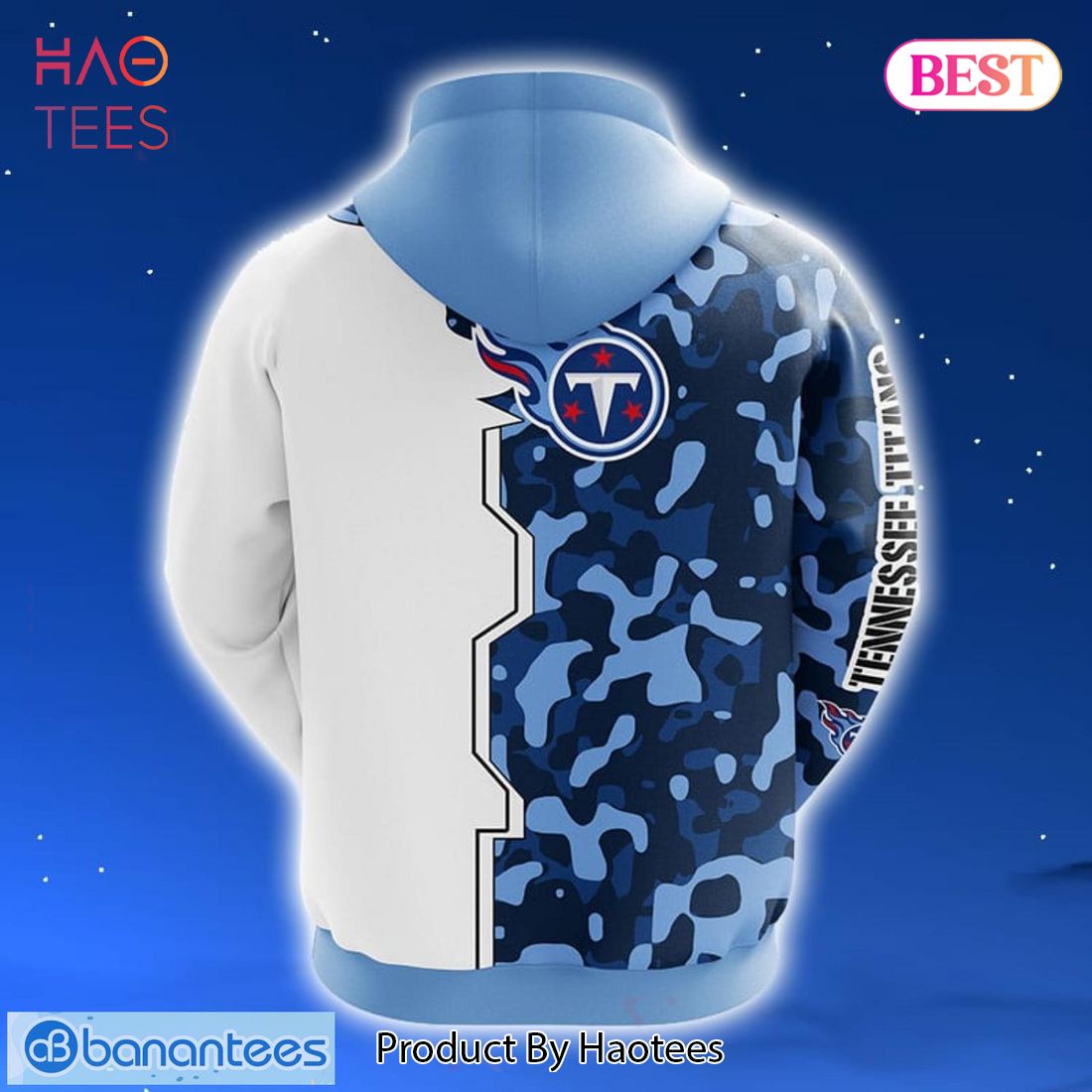 BEST Tennessee Titans NFL Camouflage Blue 3D Hoodie Zip Hoodie BEST Tennessee Titans NFL Camouflage Blue 3D Hoodie Zip Hoodie