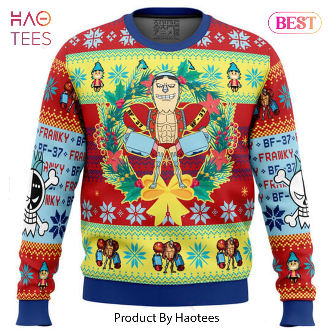 Christmas Franky One Piece Ugly Christmas Sweater Christmas Franky One Piece Ugly Christmas Sweater