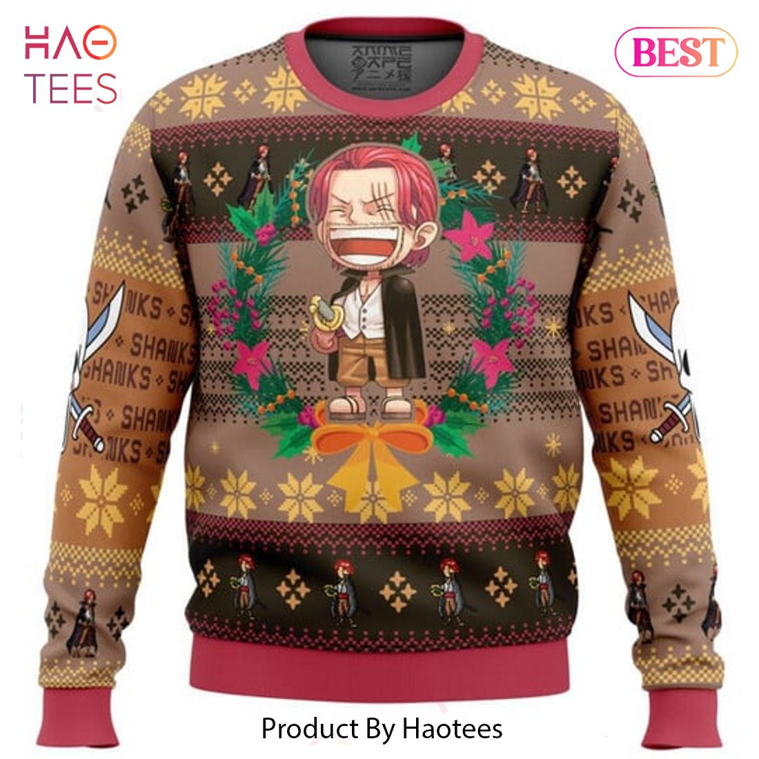 Christmas Shanks One Piece Ugly Christmas Sweater - 3Z01 Christmas Shanks One Piece Ugly Christmas Sweater - 3Z01