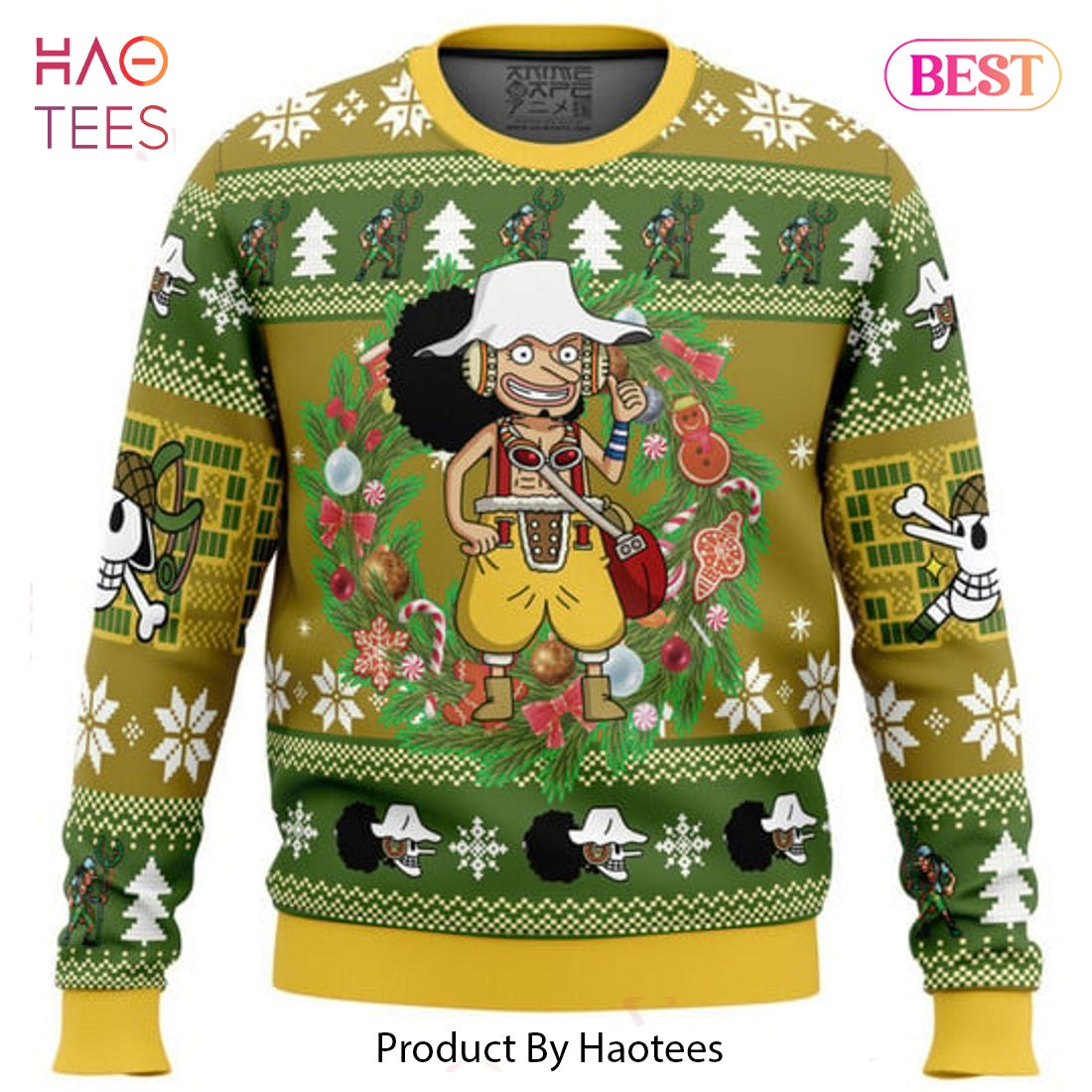 Christmas Usopp One Piece Ugly Christmas Sweater Christmas Usopp One Piece Ugly Christmas Sweater