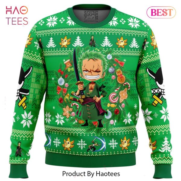 Christmas Zoro One Piece Ugly Christmas Sweater