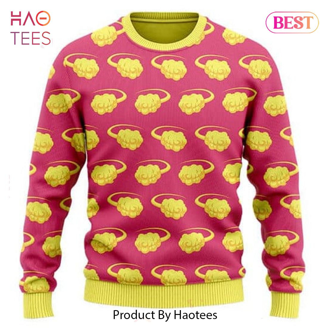 Dragon Ball Z Flying Nimbus Pattern Cute Sweater Dragon Ball Z Flying Nimbus Pattern Cute Sweater