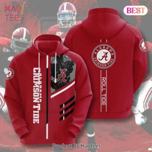 HOT Alabama Crimson Tide Roll Tide For Fan 3D Hoodie Alabama Crimson Tide Gift
