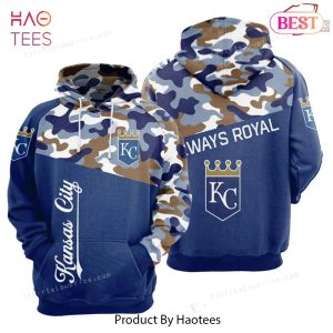 HOT Amazon Sports Team Kansas City Royals Camo Hoodie 3d