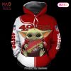 PREMIUM Baby Yoda Los Angeles Rams 3D Hoodie Los Angeles Rams Gift Ideas For Him