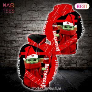 HOT Baby Yoda Star Wars Christmas Tampa Bay Buccaneers Logo 3D Hoodie