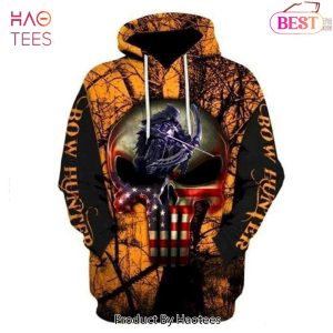 HOT Bow Hunter Skull 3D Hoodie