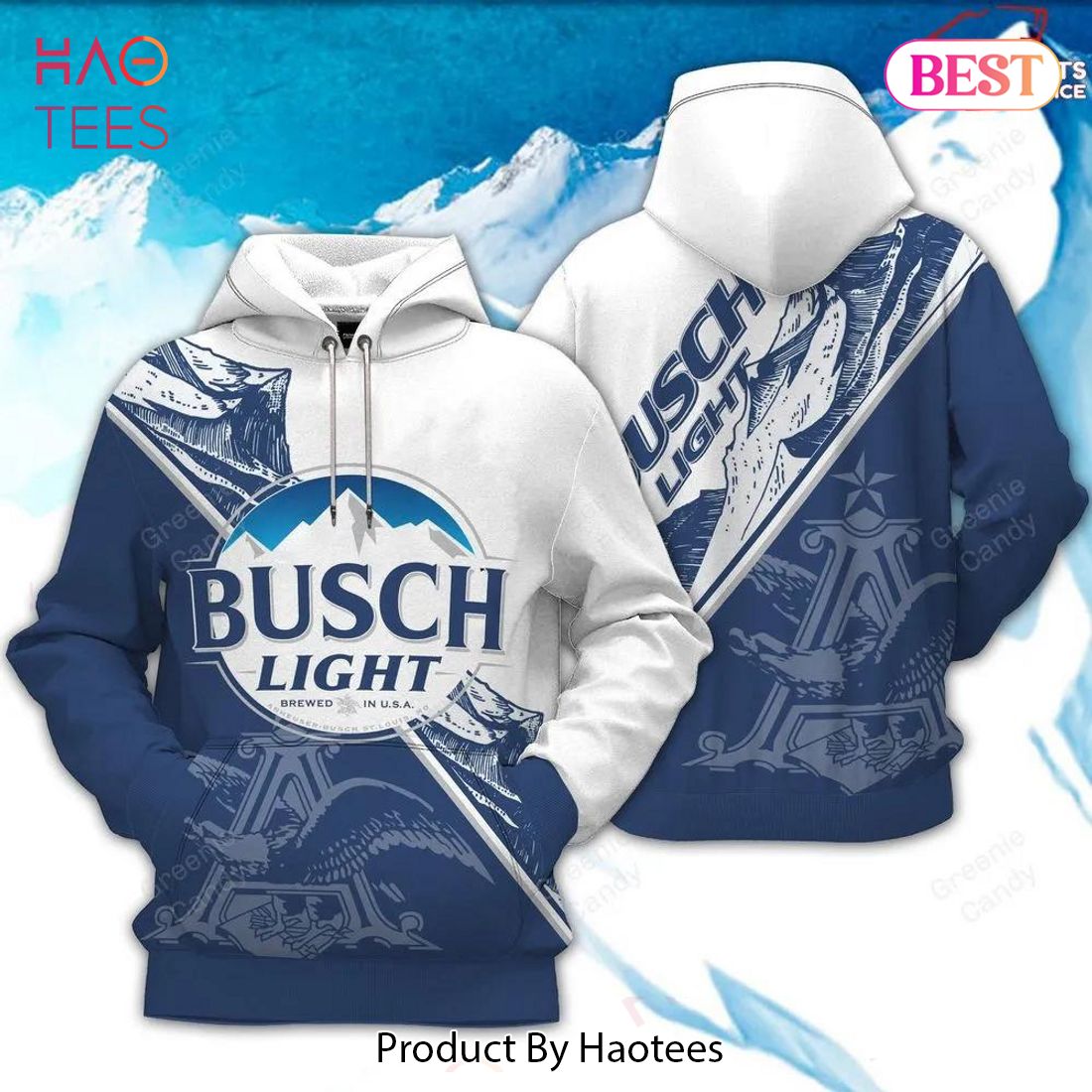 HOT Busch Light Brewed In Usa 3D Hoodie