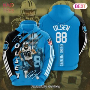 HOT Carolina Panthers Greg Olsen 3D Hoodie Carolina Panthers Christmas Gifts