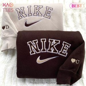 HOT Nike Mix Chocolate & Cream Matching Set Embroidered Hoodie, Sweatshirt