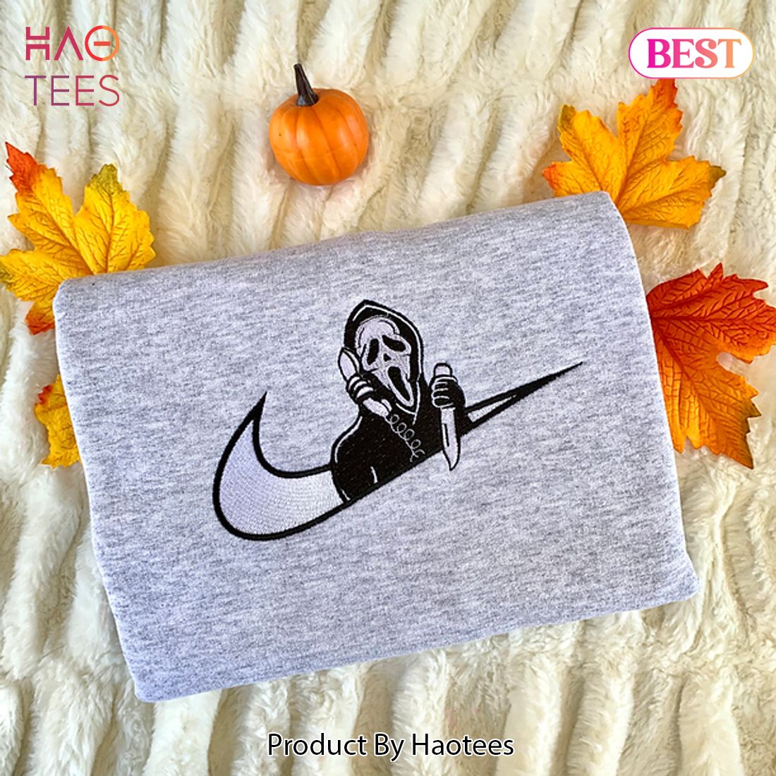 HOT Ghost Face Phone Sw00sh Embroidered Hoodie, Sweatshirt