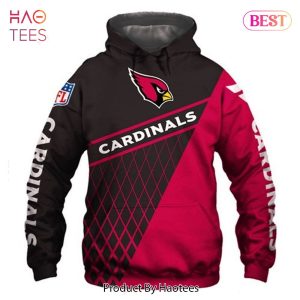HOT TREND Arizona Cardinals Football Long Sleeve Hooded Pocket 3D Hoodie