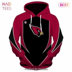 HOT TREND Arizona Cardinals White And Red Background 3D Hoodie Gift for Fan