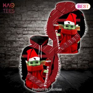 HOT TREND Arizona Cardinals Yoda Christmas 3D Hoodie