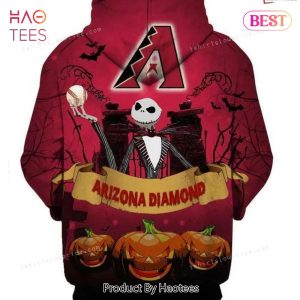 HOT TREND Arizona Diamondbacks MLB Jack Skellington 3D Hoodie