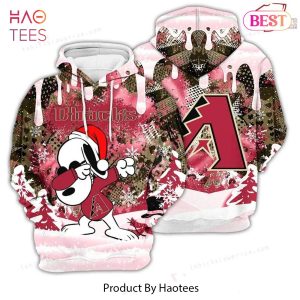HOT TREND Arizona Diamondbacks Snoopy Dabbing The Peanuts Sports Football American Christmas 3D Hoodie
