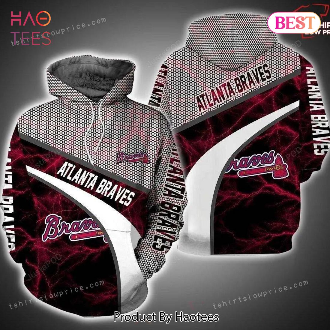 HOT TREND Atlanta Braves Armor 3D Hoodie Zip Hoodie For Fans