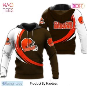 HOT TREND Cleveland Browns 3D Hoodie curve graphic Gift For Mens