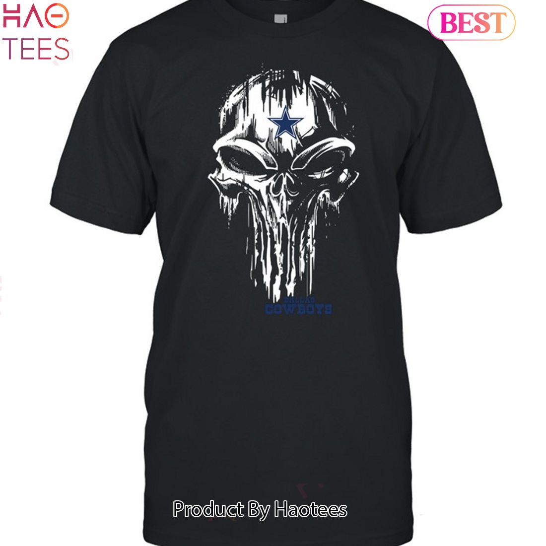 HOT TREND Dallas Cowboys Skullcap Unisex T-Shirt