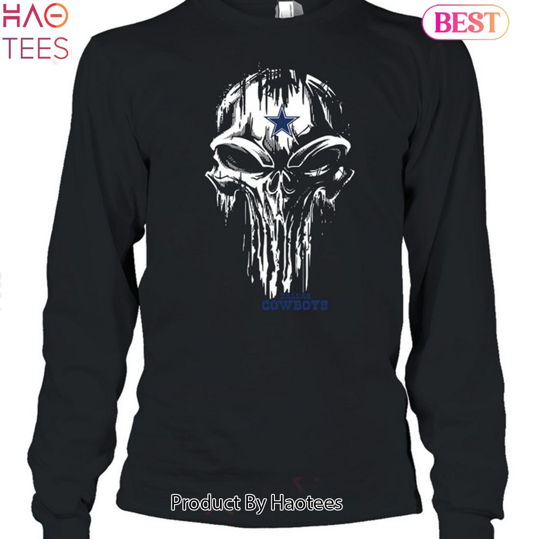 dallas cowboys skull t shirt