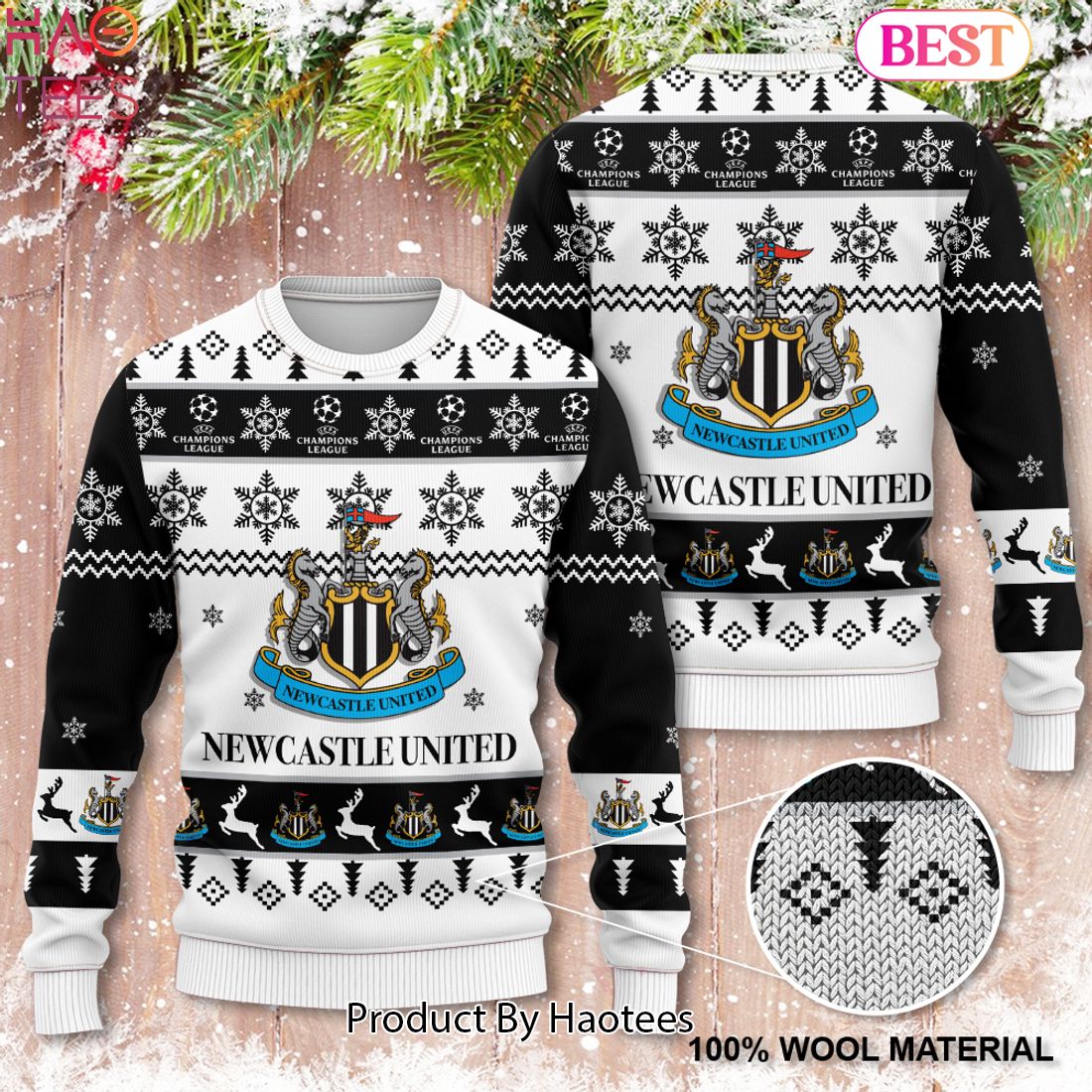 HOT TREND Newcastle United 3D Ugly Sweater