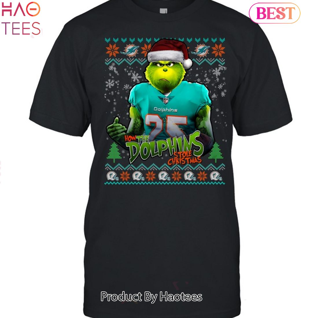 How The Miami Dolphins Stole Christmas Unisex T-Shirt