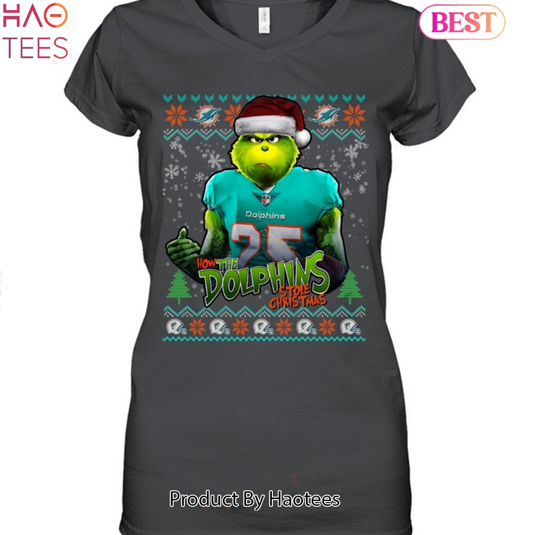 Miami Dolphin Merry Christmas Shirt