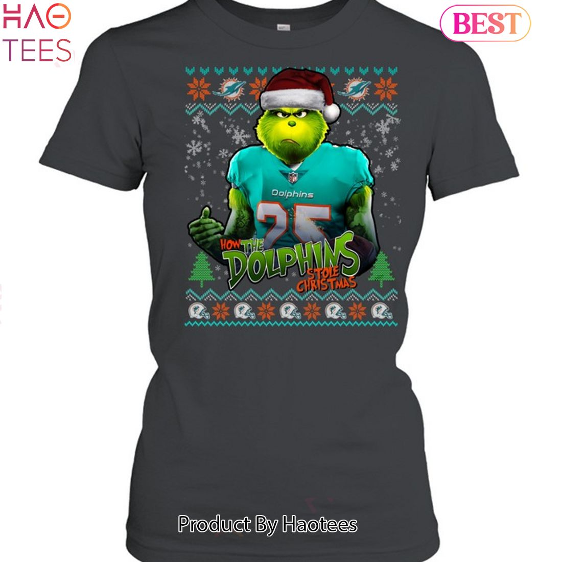 How The Miami Dolphins Stole Christmas Unisex T-Shirt How The Miami Dolphins Stole Christmas Unisex T-Shirt