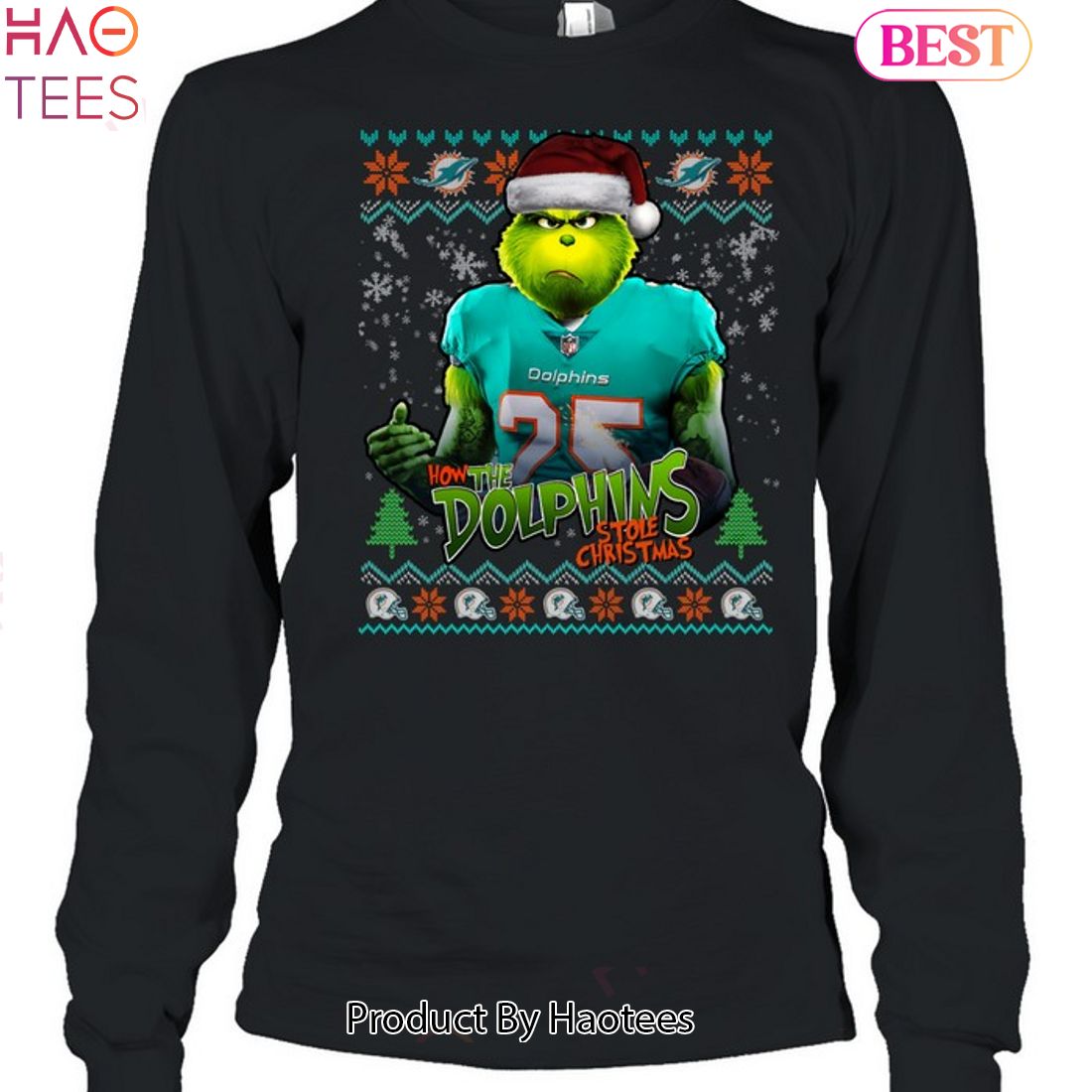 How The Miami Dolphins Stole Christmas Unisex T-Shirt How The Miami Dolphins Stole Christmas Unisex T-Shirt