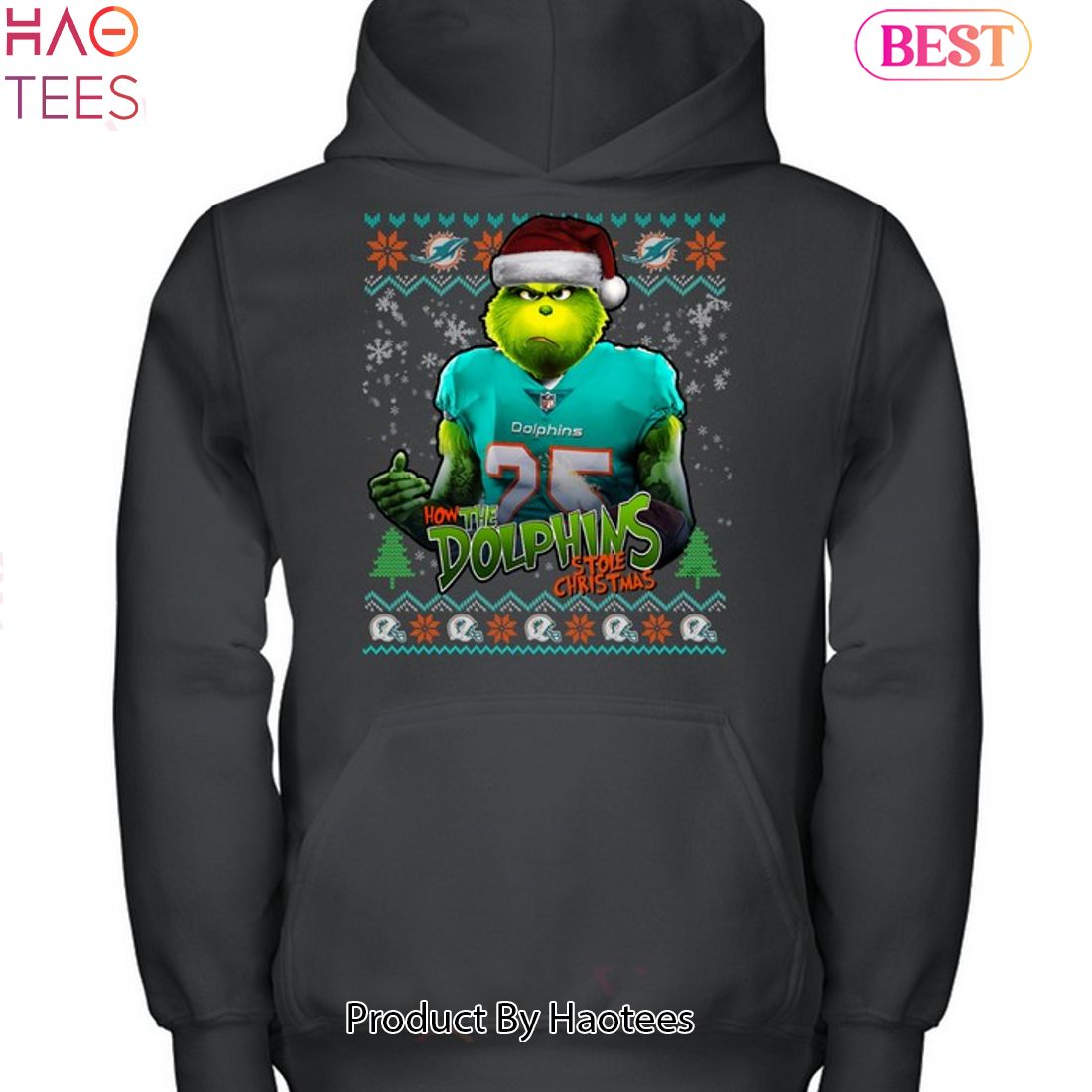 How The Miami Dolphins Stole Christmas Unisex T-Shirt How The Miami Dolphins Stole Christmas Unisex T-Shirt
