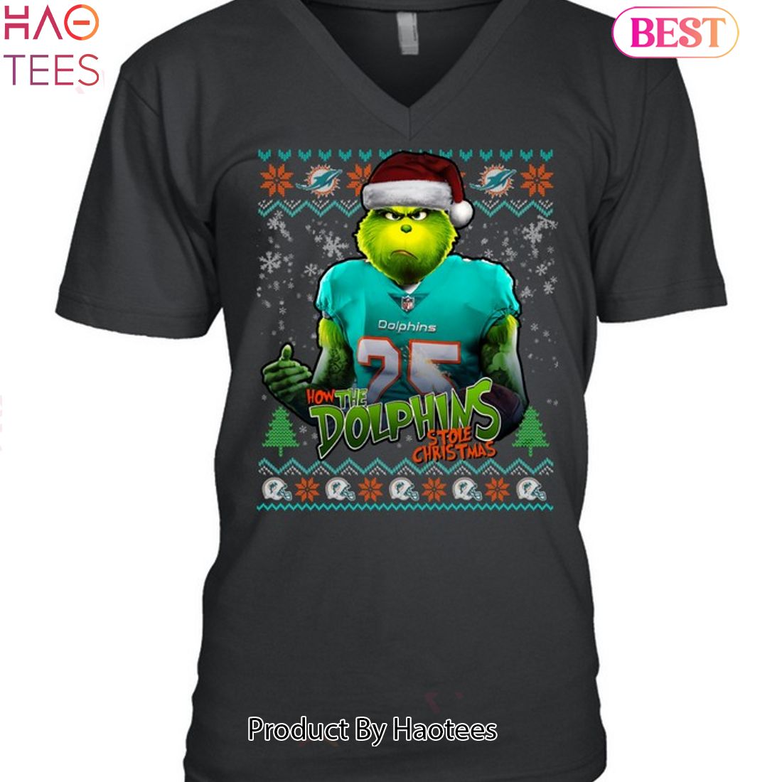 How The Miami Dolphins Stole Christmas Unisex T-Shirt How The Miami Dolphins Stole Christmas Unisex T-Shirt