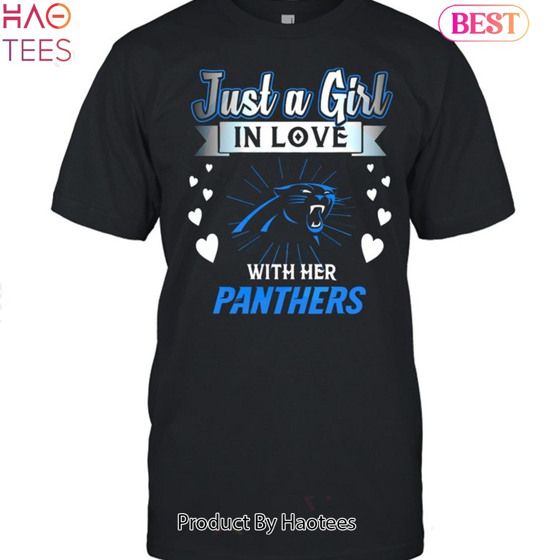 Just A Girl In Love With Her Carolina Panthers Unisex T-Shirt