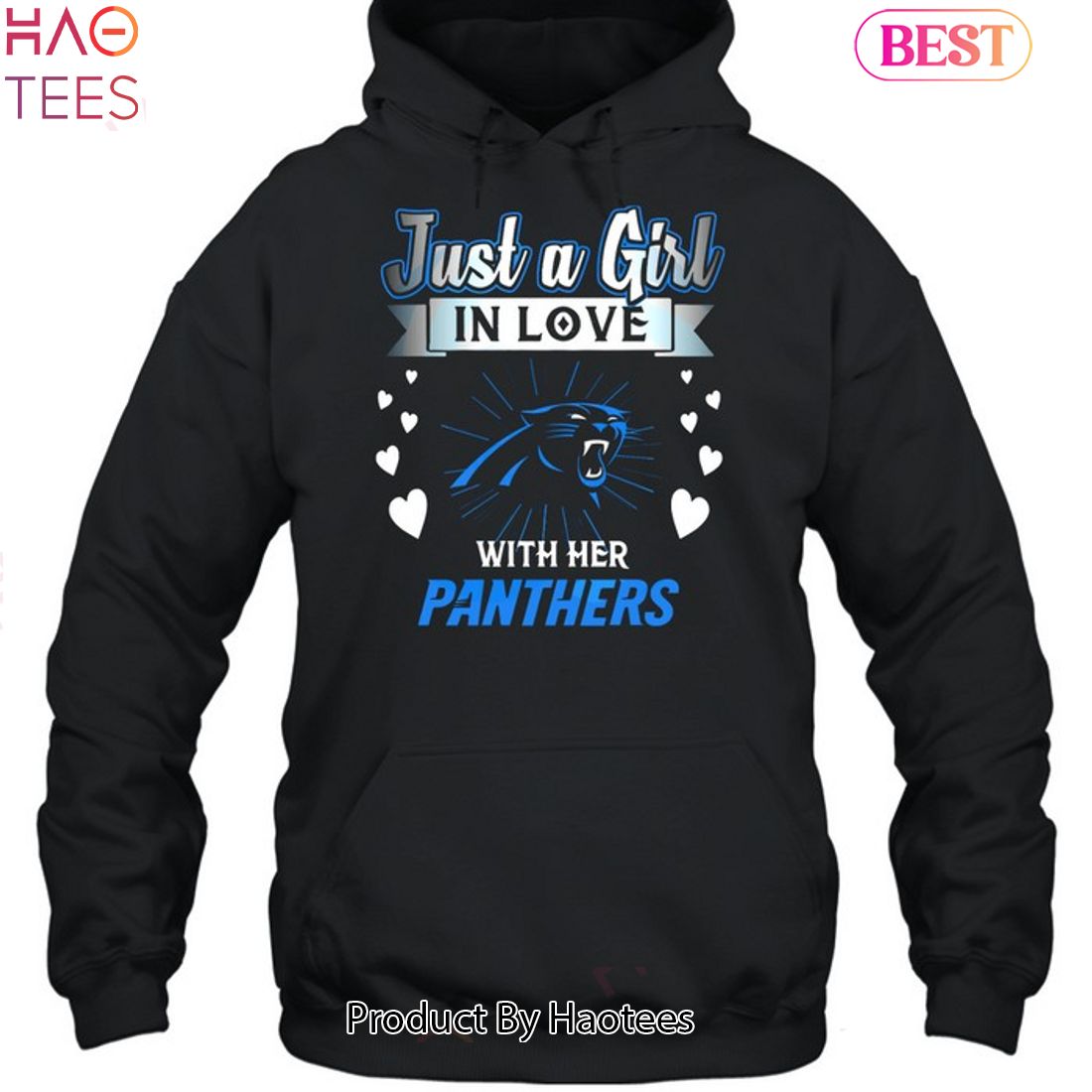 Just a girl in love with her carolina panthers shirt, hoodie