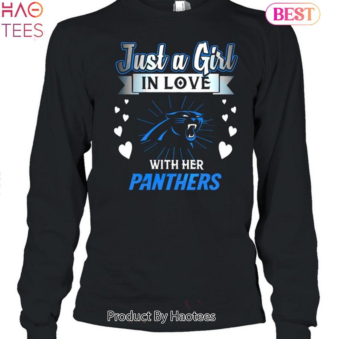 Just A Girl In Love With Her Carolina Panthers Tee Shirt - Yesweli