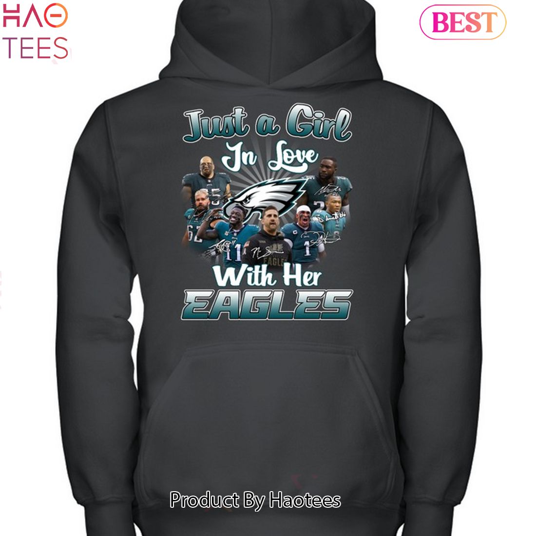 Just A Women Who Loves Her Philadelphia Eagles shirt, hoodie