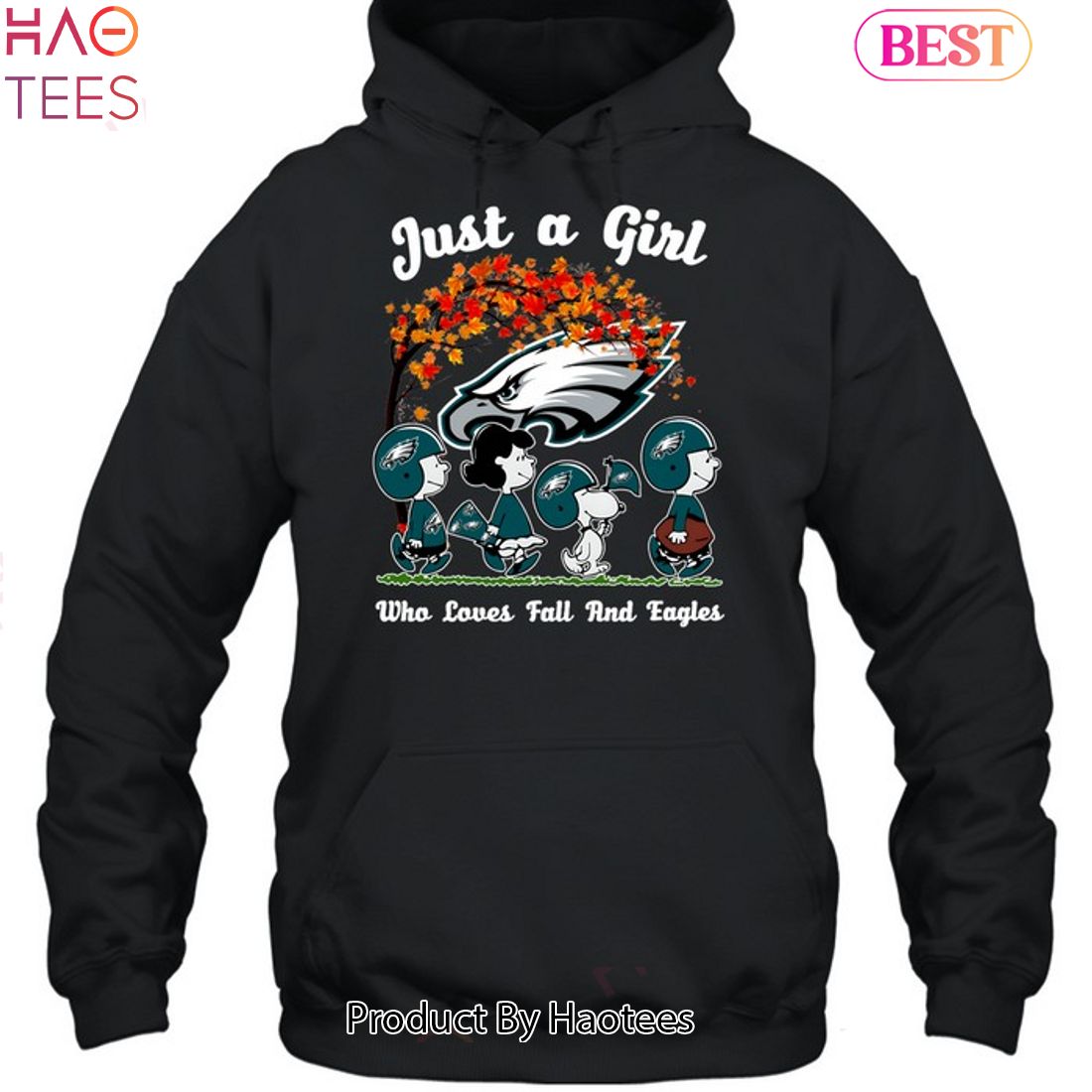 Just A Girl Who Loves Fall And Philadelphia Eagles Unisex T-Shirt