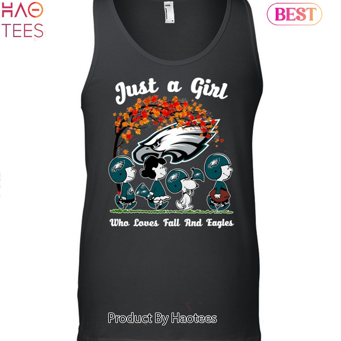 Just A Girl Who Loves Fall And Philadelphia Eagles Unisex T-Shirt