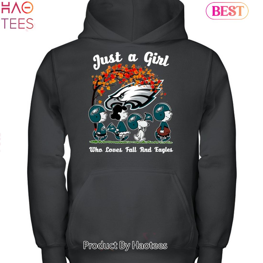 Just A Girl Who Loves Fall And Philadelphia Eagles Unisex T-Shirt