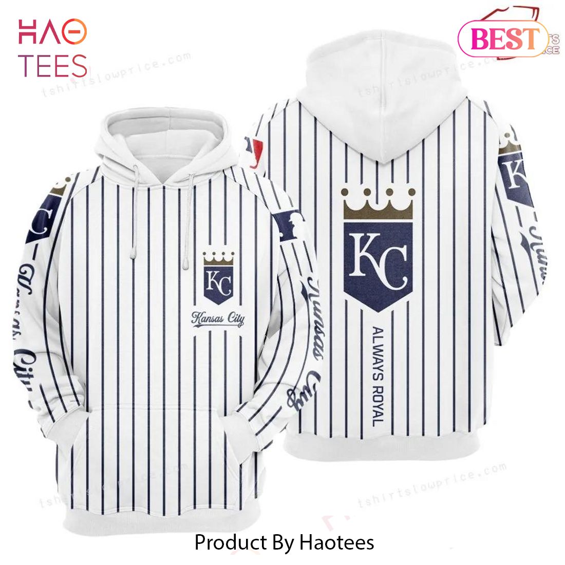 MLB Kansas City Royals Camouflage Blue Hoodie, Zip Hoodie 3D All