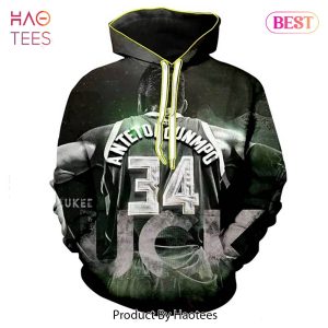 LIMITED Antetokounmpo Milwaukee Bucks 34Th Zip Sweatshirt Hoodie 3D