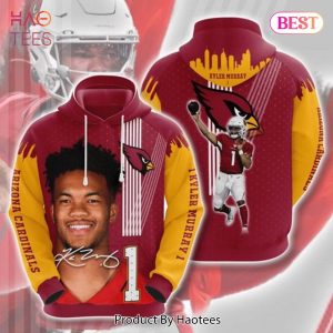 LIMITED Arizona Cardinals 1 Kyler Murray 3D Hoodie