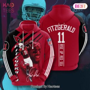 LIMITED Arizona Cardinals Larry Fitzgerald 3D Hoodie