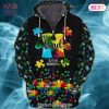 LIMITED Autism Awareness Autism Be Kind 3D Hoodie For Men And Women