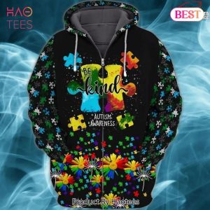 LIMITED Autism Awareness Autism Be Kind 3D Hoodie For Men And Women