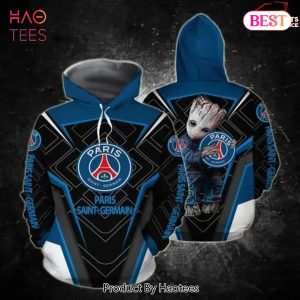 LIMITED Baby Groot Hug Paris Saint Germain 3D Hoodie Gift For Fan