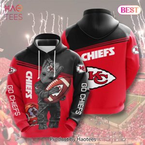 LIMITED Baby Groot Kansas City Chiefs Groot Kansas City Chiefs 3D Hoodie