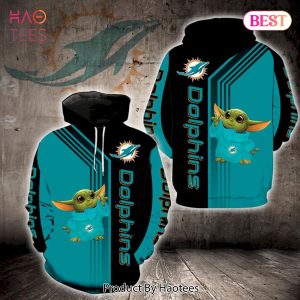 LIMITED Baby Yoda Lovers Miami Dolphins 3D Hoodie