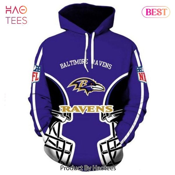 LIMITED Baltimore Ravens Logo 3D Hoodie Baltimore Ravens Fathers Day Gifts