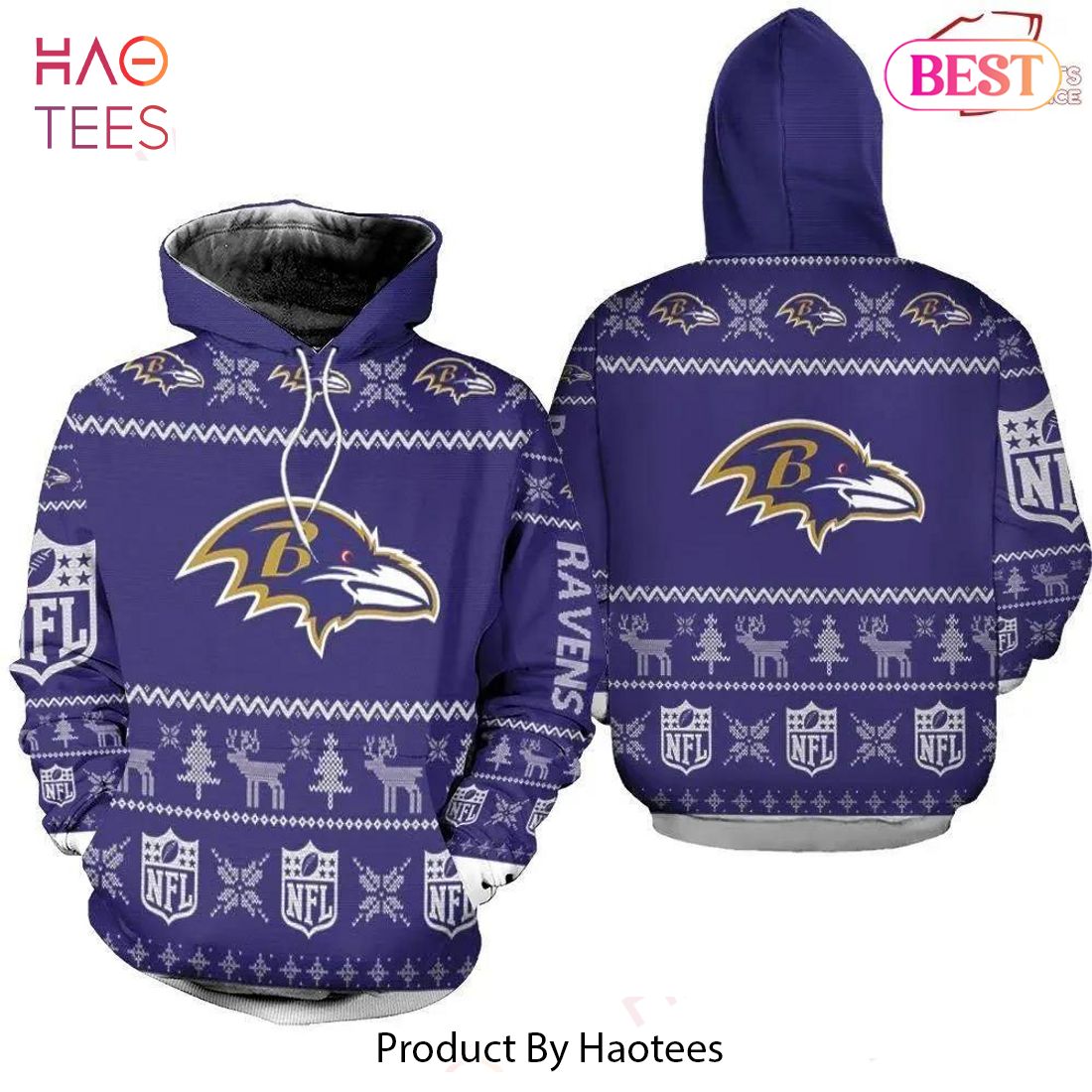 Merry Christmas Season 2023 Baltimore Ravens 3D Hoodie Christmas Gift For  Men And Women