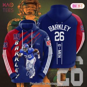 LIMITED Bankley 26 New York Giants 3D Hoodie New York Giants